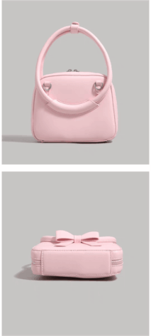 Chic Shoulder Crossbody Bowknot Leather Bag - ArtGalleryZen