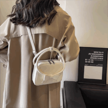 Chic Shoulder Crossbody Bowknot Leather Bag - ArtGalleryZen