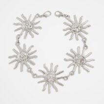 Chic Silver Plated Sun Bag Chain - ArtGalleryZen
