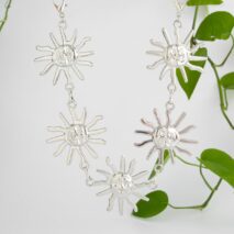 Chic Silver Plated Sun Bag Chain - ArtGalleryZen