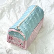 Chic Star Bowknot House Embroidered Pencil Case Storage Bag - ArtGalleryZen