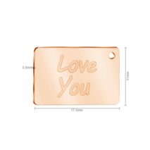 Chic Titanium Steel Envelope Locket Pendant With LOVE YOU Letter Chain Necklace - ArtGalleryZen