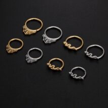 Chic Titanium Steel Snake Cobweb Nose Piercing Nose Ring - ArtGalleryZen