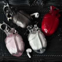Chic Transparent Heart Liquid Silicone AirPods Earphone Case - ArtGalleryZen