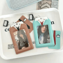 Chic Uniform Kpop Keychain Photocard Holder - ArtGalleryZen