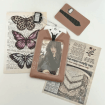 Chic Uniform Kpop Keychain Photocard Holder - ArtGalleryZen