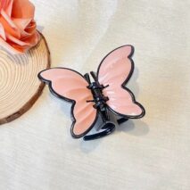 Chic Vintage Textured Butterfly Hair Claw Clip - ArtGalleryZen