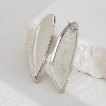 Chunky Gold Silver Plated Geometric Pattern Earrings - ArtGalleryZen