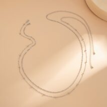 Classic 2pcs Ball Charm Twisted Waist Chain Set - ArtGalleryZen