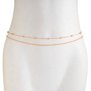 Classic 2pcs Ball Charm Twisted Waist Chain Set - ArtGalleryZen