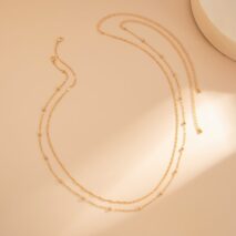 Classic 2pcs Ball Charm Twisted Waist Chain Set - ArtGalleryZen