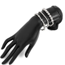 Classic 3pcs Gold Silver Tone Ball Chain Bracelet Set - ArtGalleryZen