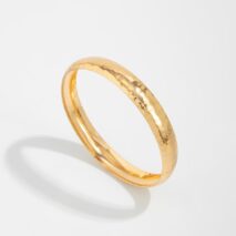 Classic Gold Silver Plated Hammered Arm Cuff - ArtGalleryZen
