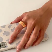 Colorful Resin Duck Pattern Ring - ArtGalleryZen