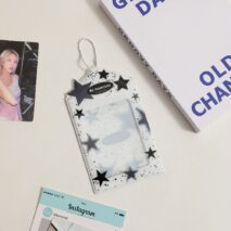 Colorful Star Kpop Keychain Photocard Holder - ArtGalleryZen