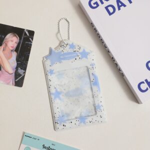Colorful Star Kpop Keychain Photocard Holder - ArtGalleryZen
