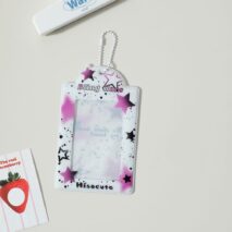 Colorful Star Kpop Keychain Photocard Holder - ArtGalleryZen