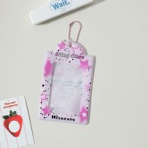 Colorful Star Kpop Keychain Photocard Holder - ArtGalleryZen
