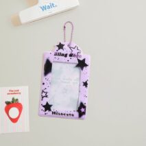 Colorful Star Kpop Keychain Photocard Holder - ArtGalleryZen