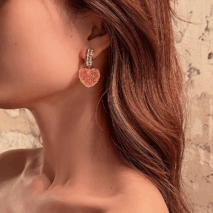 Crystal Candy Heart Earrings - ArtGalleryZen