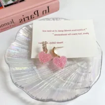 Crystal Candy Heart Earrings - ArtGalleryZen