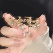 Crystal Moon Star Bracelet - ArtGalleryZen
