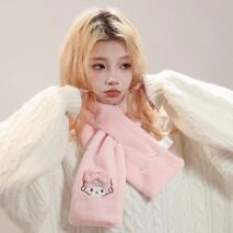 Cute Authenti Sanrio My Sweet Piano Winter Scarf Gloves Ear Muffs Set - ArtGalleryZen