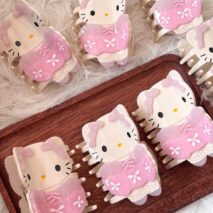 Cute Ballet Hello Kitty Acetate Acrylic Hair Claw Hair Clip - ArtGalleryZen