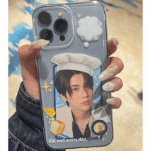 Cute Bread Chef Kpop Photocard Polaroid iPhone Case - ArtGalleryZen