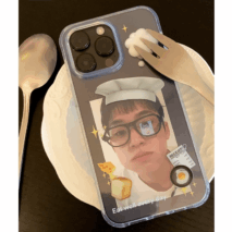 Cute Bread Chef Kpop Photocard Polaroid iPhone Case - ArtGalleryZen