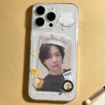 Cute Bread Chef Kpop Photocard Polaroid iPhone Case - ArtGalleryZen