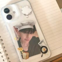 Cute Bread Chef Kpop Photocard Polaroid iPhone Case - ArtGalleryZen