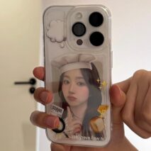 Cute Bread Chef Kpop Photocard Polaroid iPhone Case - ArtGalleryZen