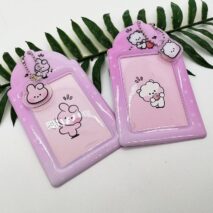 Cute BTS BT21 Kpop Keychain Photocard Holder - ArtGalleryZen