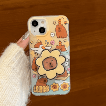 Cute Capybara iPhone Case With Accessories - ArtGalleryZen