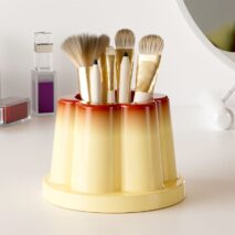 Cute Caramel Pudding Pen Holder - ArtGalleryZen