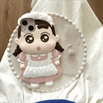 Cute Cartoon Crayon Shin-chan Silicone iPhone Case - ArtGalleryZen