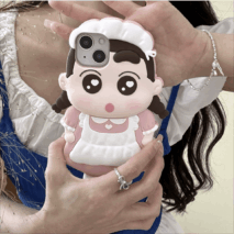 Cute Cartoon Crayon Shin-chan Silicone iPhone Case - ArtGalleryZen