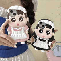 Cute Cartoon Crayon Shin-chan Silicone iPhone Case - ArtGalleryZen