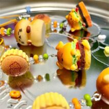 Cute Cat Puppy Hamburger Keychain Phone Strap - ArtGalleryZen