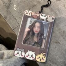 Cute Chiikawa Kpop Keychain Photocard Holder - ArtGalleryZen