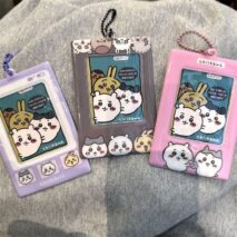 Cute Chiikawa Kpop Keychain Photocard Holder - ArtGalleryZen