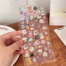 Cute Colorful Animal Pattern Crystal 3D DIY Decoration Stickers - ArtGalleryZen