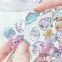 Cute Colorful Animal Pattern Crystal 3D DIY Decoration Stickers - ArtGalleryZen