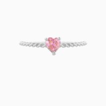 Cute Cubic Zirconia Heart Ring - ArtGalleryZen