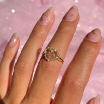 Cute Cubic Zirconia Heart Ring - ArtGalleryZen