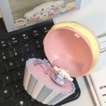 Cute Cupcake Jewelry Box Sanrio Cinnamoroll Ring Set - ArtGalleryZen