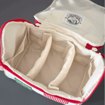 Cute Embroidery House Multi-Layer Makeup Bag Portable Travel Large Capacity Storage Bag - ArtGalleryZen