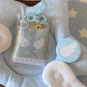 Cute Embroidery Musical Note Angel Wing Lucky Amulet Keychain - ArtGalleryZen