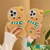Cute Gingerbread Man iPhone Case - ArtGalleryZen